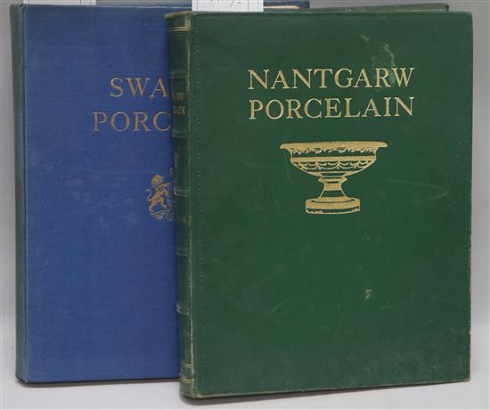 John, William David - Nantgarw Porcelain, green morocco gilt, with supplement, 185 illustrations, including